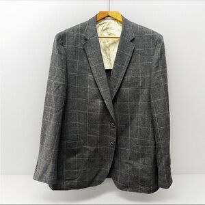 Peter Millar Gray Plaid Blazer